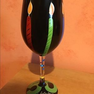 50th Wine Glass